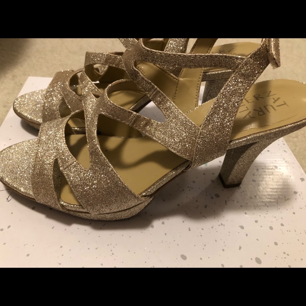 Gold Dianna Platform Sandal (worn once)